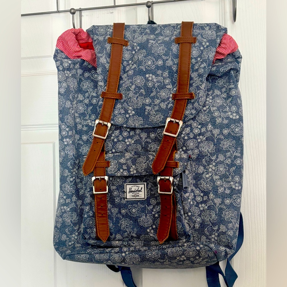 Herschel Supply Backpack-Blue Floral Print